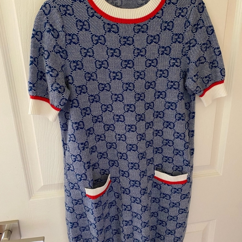 GG Logo sweater dress